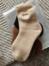 猫人3双装35%羊毛袜子女秋冬中筒毛圈袜加厚保暖袜睡眠袜女士月子袜 实拍图