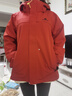 拓路者朱雀冲锋衣女三合一户外登山服外套防风防水抓绒保暖爬山旅游女款 朱雀红 抓绒两件套 M 实拍图