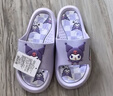 三丽鸥美乐蒂儿童凉拖鞋夏季女童室内洗澡防滑宝宝家居男童一字拖 紫色库洛米 36/37【内长约22.5cm】 实拍图