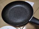 苏泊尔（SUPOR）平底锅不粘锅 牛排煎锅 麦饭石色炒菜锅煎蛋煎饼锅电磁炉燃气通用 推荐【28CM加深】配盖+木铲 实拍图
