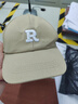 【热巴同款】加大棒球帽帽子男女大头围显脸小春夏字母百搭棒球帽 刺绣款-卡其 实拍图