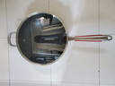 RAZ 德国不粘锅炒锅316不锈钢炒菜锅家用锅具平底锅燃气灶电磁炉通用 [有侧耳]内径32，外径 34cm 实拍图