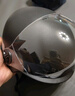 青霄 安全头盔 标准款 新国标 3C认证 抗冲击包裹式防护 电男动女四季车骑通用 黑色透明镜片 实拍图