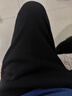 鸿星尔克运动裤男春夏季新款户外休闲梭织束口长裤九分裤直筒裤子卫裤男裤 【加绒针织束脚款】正黑-1026 4XL 实拍图