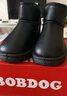 巴布豆（BOBDOG）巴布豆童鞋女童靴子冬季软底加绒儿童雪地靴 B16515030 黑色37 实拍图