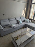 创繁现代可拆洗布艺沙发简约客厅小户型免洗科技布沙发组合家具 四人位2.75M+左右互换贵妃 高密度海绵座包/透气麻布 实拍图