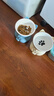 憨憨乐园猫碗陶瓷猫粮双碗斜口狗碗狗盆狗粮宠物幼猫咪吃饭食盆喝水喂食 实拍图
