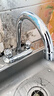 九牧王世家双用面盆水龙头双把双孔三孔双开关冷热水龙头洗手盆厨房水槽家用 铜B款圆手轮龙头 实拍图