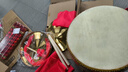 相思鸟锣铜锣三句半道具乐器锣鼓响锣大锣手锣大苏锣小锣32cm 实拍图