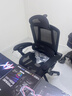 南皇人体工学办公椅电竞椅久坐打游戏办公室椅子久坐不累人工力学座椅 镂空双背黑-3级杆-尼脚-155°任意后躺 120-155度(含) 联动扶手 实拍图