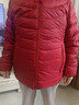 坦博尔轻薄羽绒服女短款宽松脱卸帽秋保暖女士外套TD236256 戎美红 185  实拍图