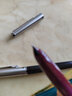 英雄（HERO） 616老款钢笔经典老式中号小号复古练字男女学生通用中细尖美工笔上海原厂 616中号单支枣红色0.5mm 实拍图