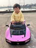 贝瑞佳（BeRica）玛莎拉蒂授权儿童电动车遥控四轮汽车宝宝小孩玩具车可坐人礼物粉 实拍图
