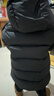 保姆鹅  【风墙】儿童羽绒服宝宝中长款护脸加厚外套保暖童装[NG2664] 炭黑 120 实拍图