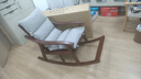 林下春雪摇摇椅实木躺椅大人阳台家用午休椅一体成人休闲椅客厅新中式摇椅 【店长推荐】实木摇摇椅-带坐垫 【胡桃色】 实拍图