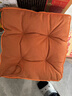 富居立体加厚坐垫 8cm增高椅垫不起球榻榻米飘窗垫子 40*40cm橘调 实拍图