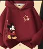 迪士尼（Disney）童装本命年儿童冬装套装2026新款男童拜年服女童红色新年加绒卫衣 实拍图