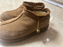京东京造【纯羊毛】雪地靴男加厚加绒羊皮毛一体平底纯色圆头短靴驼色41 实拍图