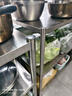 欧尊誉304不锈钢厨房置物架落地多层收纳储物架夹缝架锅架菜架微波炉架 特厚304/长100宽35高80三层 实拍图