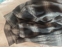 京东京造【法兰绒】衬衫男长袖衬衫纯棉保暖休闲男衬衫春季外套黑灰格44 实拍图