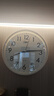 康巴丝（Compas）挂钟客厅静音走时简约石英钟表挂墙时钟 c2855 白色 26cm直径 实拍图