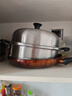 九阳（Joyoung）蒸锅不锈钢蒸锅家用炖汤蒸馒头包子鱼三层大容量汤锅28cm 实拍图