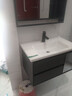 艺昕浴室柜陶瓷一体盆卫生间洗手盆洗脸盆柜组合智能镜套装洗漱洗手台 80CM轻奢灰智能【升级款活动中】 实拍图