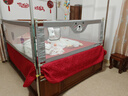 宝之轩床围栏床上护栏婴儿童床挡板宝宝防摔护栏垂直升降 【无缝设计】皇冠熊 2m 单面装 实拍图