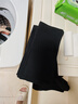 棉竹屋防下滑瘦腿大腿袜护膝高筒棉袜24年冬季新品过膝袜女长筒袜2双 实拍图