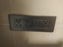 公牛（BULL）开关插座 多功能118型插座开关20孔十二孔插座面板G04Z456A 灰色 实拍图