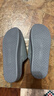 回力纯色半包厚底加绒防滑居家室内穿棉拖鞋HL0701蓝灰色42-43码 实拍图