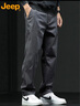 JEEP吉普休闲裤男秋冬季直筒裤子男士宽松潮流工装裤男裤 深灰 XL 实拍图