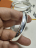 顺庆银楼 银手镯心经男士光面实心女士999足银加厚镯子送自己节日礼物 B86 光面60克加厚手镯5.8+证书 实拍图