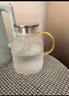 京东京造 凉水壶 高硼硅玻璃茶水分离耐热耐高温冷水壶泡茶杯大容量1.8L 晒单实拍图