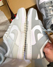 耐克NIKE女复古休闲板鞋 DUNK缓震运动鞋 DD1503-103白灰36.5 实拍图