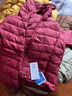 鸭鸭（YAYA）佟丽娅同款秋冬轻薄羽绒服女冬装短款鸭绒轻型薄款女士保暖外套K 酒红色 3XL (180) 实拍图