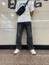 衣品天成【高街阔腿】男士牛仔裤男2025秋季新款百搭宽松直筒青少年裤子男 实拍图