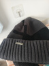 南极人毛线帽男保暖针织护耳冬加绒加厚包头套围脖帽子女N18M2519 深灰 实拍图