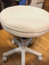 卓博凳子吧台椅升降椅美容凳滑轮凳转椅圆凳椅子BT33米白 实拍图