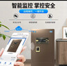 虎牌保险柜家用办公小型指纹密码WiFi保管柜全钢防盗入墙入柜保险箱 博瑞系列 60cm 咖啡金 实拍图