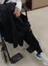 头号青年休闲裤男士秋冬季加绒卫长裤宽松大码束脚运动裤子男装 黑 7XL 实拍图
