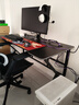 甄严选电脑桌台式电竞桌椅套装组合桌子办公家用桌学习桌书房书桌写字桌 【黑架+黑碳纤纹面】单桌120*60 实拍图