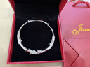 纯银手镯女繁花似锦9999实足银镯子年轻款生日送女朋友礼物 繁花似锦 附带证书+礼盒25 实拍图