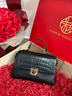 朱尔包包女款2026年斜挎包女鳄鱼纹牛皮手提包女士包包新年情人节礼物 实拍图