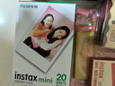 富士（FUJIFILM） instax 3英寸立拍立得相机mini迷你相纸 一次成像胶片胶卷 双包+冰箱贴+收纳盒+边框贴+相册【含20张白边】 官方标配 实拍图