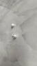 黛米S925银无核馒头圆5-6mm极简系列淡水珍珠耳钉新年礼物送女友老婆 实拍图