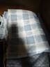 红豆原棉老粗布床单单件夏季非全棉纯棉单人凉席被单加厚宿舍双人家用 蓝大格【加厚老粗布/亲肤可裸睡】 200*230单床单【适合1.5m床】 实拍图