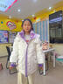 雅鹿羽绒服女款冬季时尚连帽短款休闲保暖防风外套大口袋 白色 160  实拍图