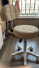 卓博凳子吧台椅升降椅美容凳滑轮凳转椅圆凳靠背椅子BTY03米白 实拍图
