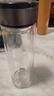 【京东物流配送】高硼硅双层玻璃杯大容量泡茶杯水杯子茶水分离杯 【双层加厚】茶杯350ml1只 实拍图